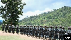 KNPP members in military training 