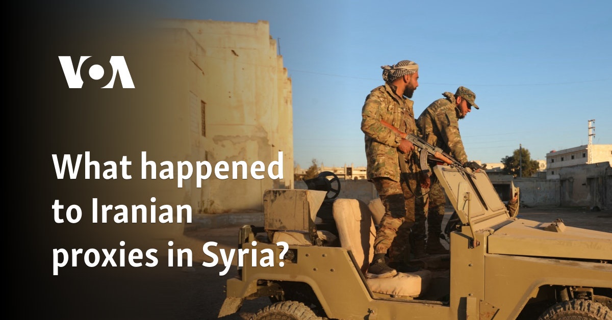 What took place to Iranian proxies in Syria?