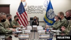 مقر فرماندهی اقیانوس هند-آرام ایالات متحده در جریان سفر اخیر کتلین هیکز، معاون وزیر دفاع آمریکا، عکس از آرشیو
