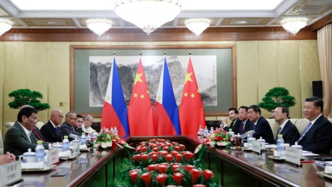 中国国家主席习近平2019年8月29日在北京钓鱼台国宾馆会晤到访的菲律宾总统杜特尔特。