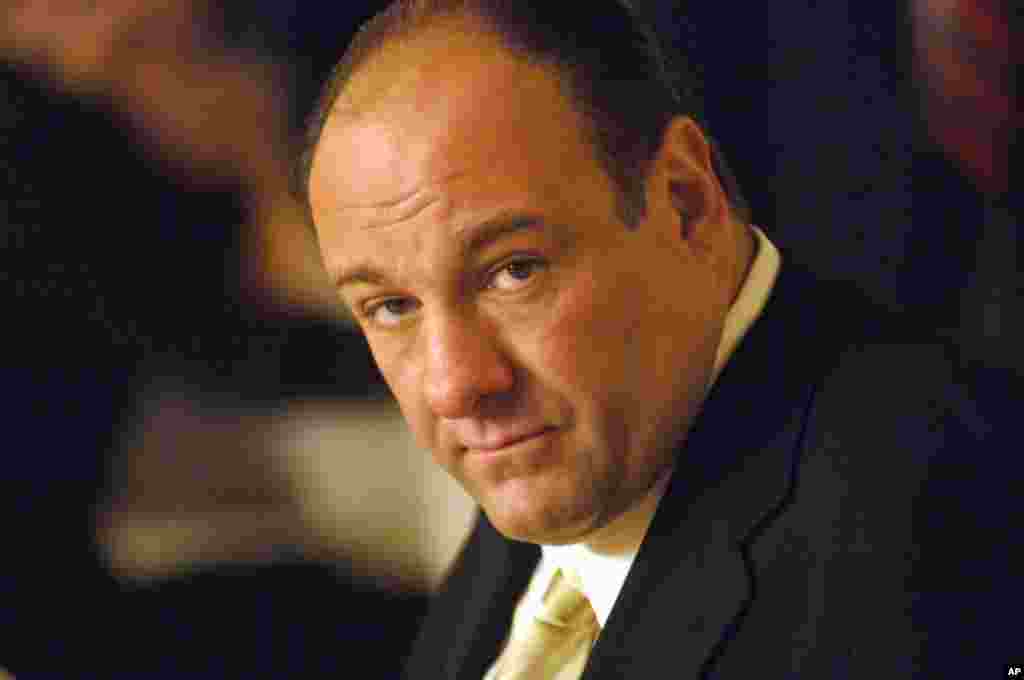 This HBO publicity photo shows actor James Gandolfini in his role as Tony Soprano.