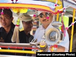 Menteri Pariwisata Arief Yahya dalam kunjungan ke Lombok, 29 Agustus 2018.(Foto: Humas Kemenpar)