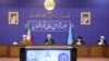 غلامحسین محسنی اژه‌ای، رئیس قوه قضائیه (نفر دوم از چپ) جمهوری اسلامی