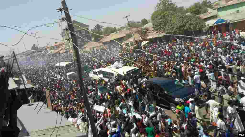 Janaral Buhari a Gombe, Fabrairu 3, 2015.
