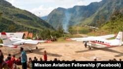 Pesawat Mission Aviation Fellowship (MAF) dalam misi di Papua. (Foto: Mission Aviation Fellowship/Facebook)