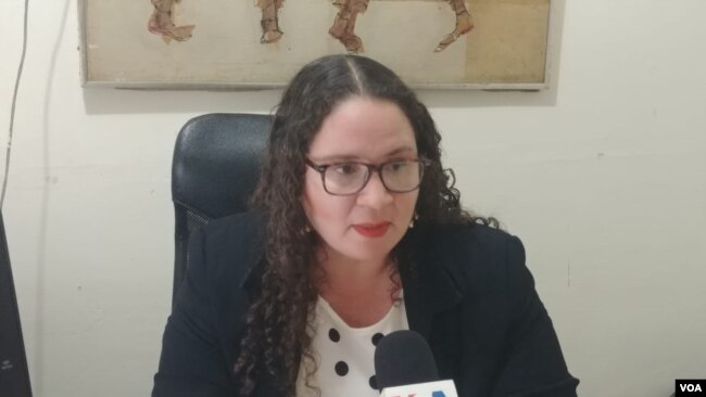 La abogada de la Comisión Permanente de Derechos Humanos (CPDH) Karla Sequeira aseguró que están seriamente preocupados por el caso de la periodista Lucía Pineda. Foto: Daliana Ocaña - VOA