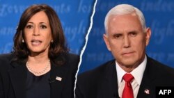 Kamala Harris and Mike Pence