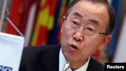 Le secrétaire général de l'ONU, Ban Ki-moon, a aussi salué les efforts de médiation menés par l’ONU, l'UA et la Cédéao (Reuters)