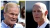 Thượng nghị sĩ Dân chủ Bill Nelson (trái) và Thống đốc Cộng hòa Rick Scott đang tranh một ghế vào Thượng viện Hoa Kỳ.