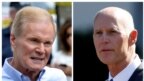 Thượng nghị sĩ Dân chủ Bill Nelson (trái) và Thống đốc Cộng hòa Rick Scott đang tranh một ghế vào Thượng viện Hoa Kỳ.