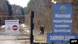 Полесский заповедник на территории Беларуси, входящий в 30-ти километровую зону вокруг Чернобыльской АЭС