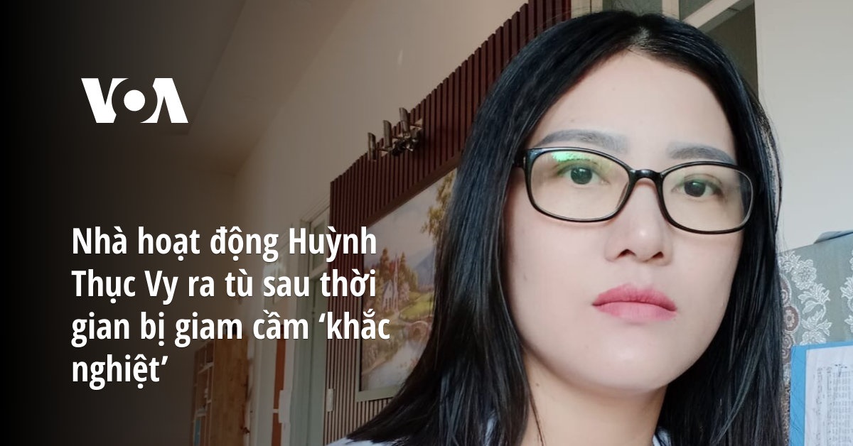 Nhà hoạt động Huỳnh Thục Vy được trả tự do sau thời gian bị giam cầm