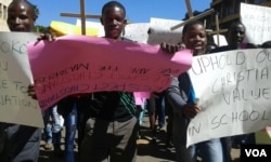 Some of the Prayer Network Zimbabwe protesters.