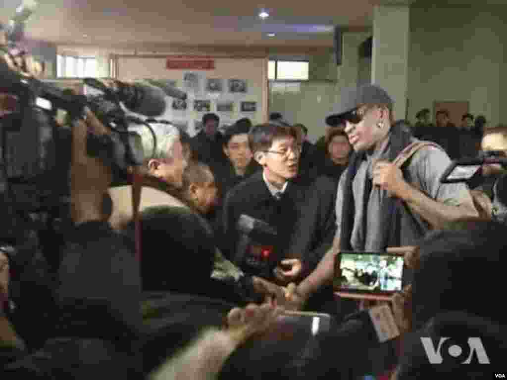 Baller Dennis Rodman Arrives in North Korea