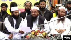 Hafiz Saeed, leader of Jamaat-ud-Dawa, which is alleged to be an alias of Lashkar-e-Taiba.