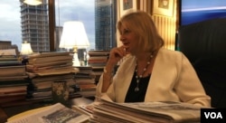 Crisis consultant Davia Temin in her New York City office, September 17, 2018.