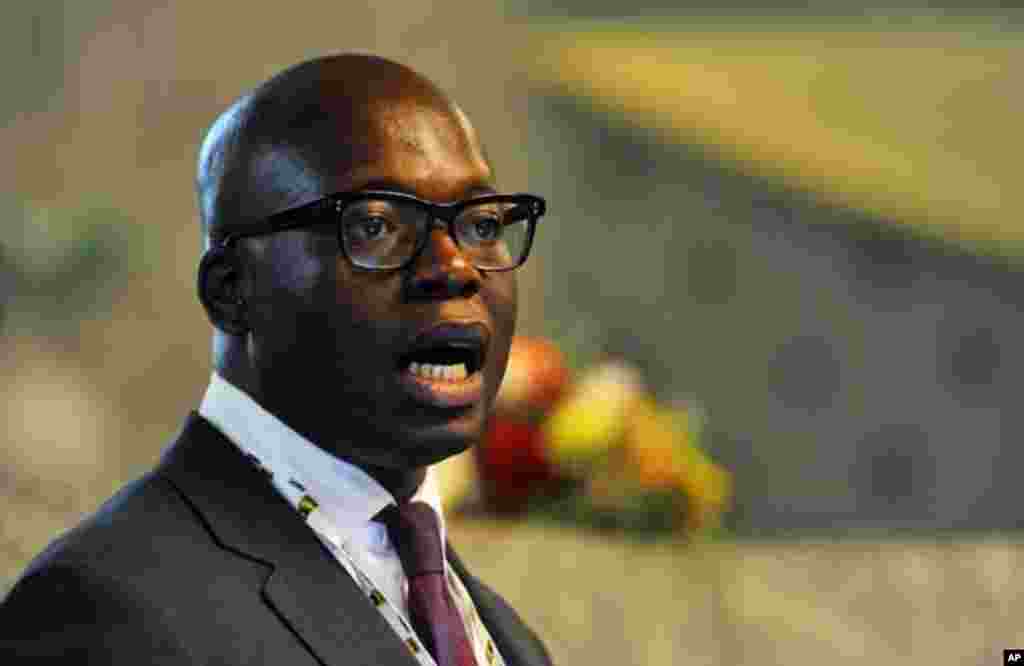 Oando Oil's Managing Director Wale Tinubu attends an Oil and Gas conference in Nigeria's capital Abuja February 21, 2012.