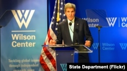 Ngoại trưởng Hoa Kỳ John Kerry phát biểu về TPP tại Trung tâm Woodrow Wilson, Washington, DC, ngày 28 tháng 9 năm 2016.