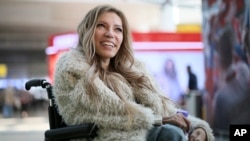 FILE - Russian singer Yulia Samoylova is shown March 14, 2017.