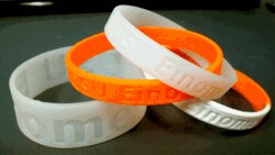 Silicone wristbands can sample an individual's exposure to environmental toxins. (Photo courtesy Steve O'Connell, OSU)