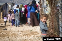 Lebanon's Bekaa Valley is home to an estimated 371,000 refugees. There are a total of 1.1m refugees registered in Lebanon, but the actual number is thought to be considerably higher.