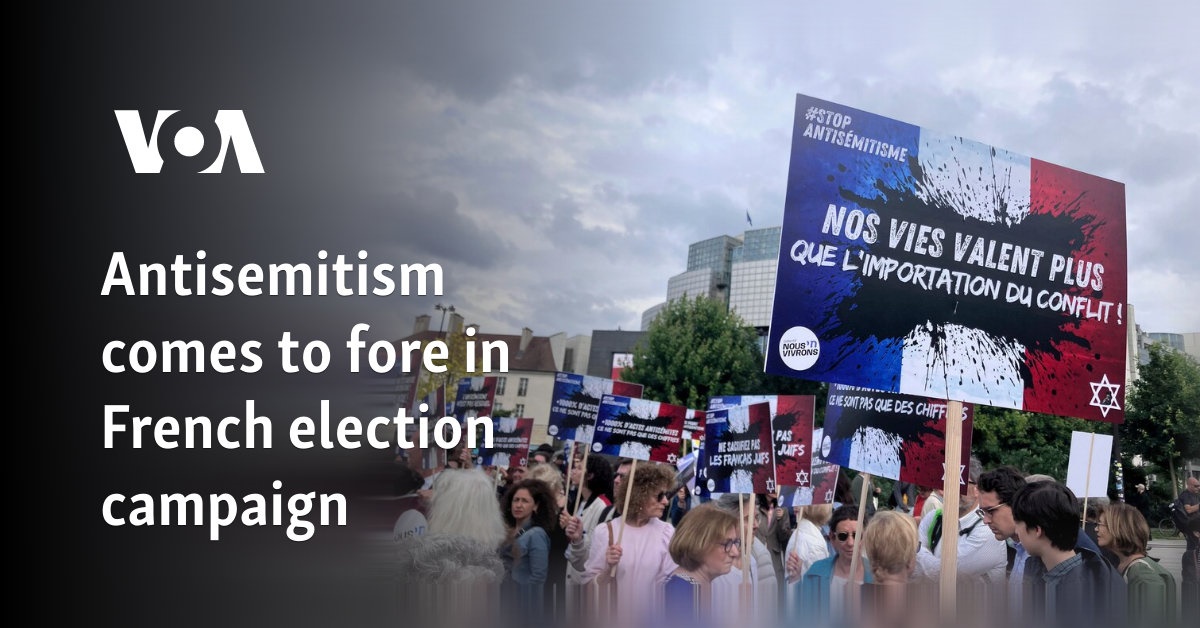 Antisemitism comes to fore in French election campaign