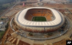 Soccer City Stadium in Johannesburg, South Africa. The biggest stadium in Africa