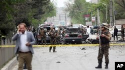 Bom bunuh diri di Kabul, Afghanistan, Rabu, 3 Mei 2017.