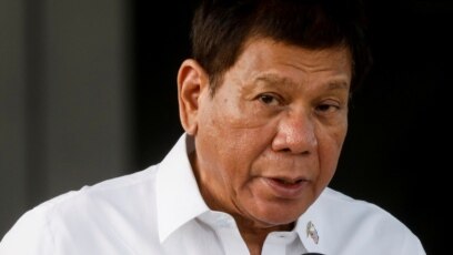 Tổng thống Philippines Rodrigo Duterte phát biểu hôm 28/2/2021. 