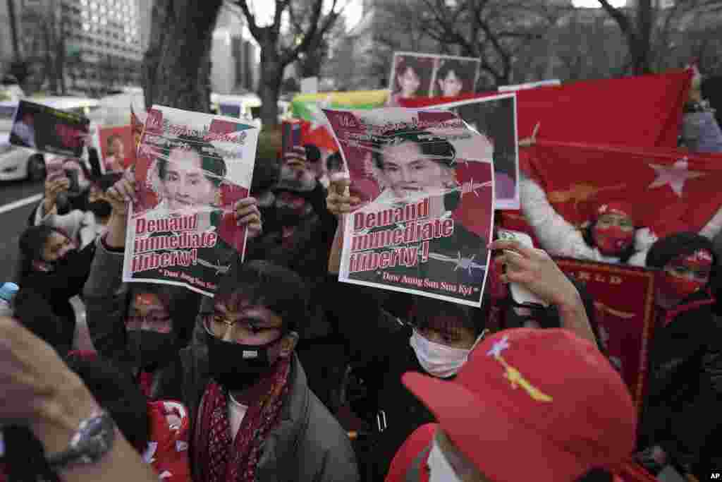 ဂျပန်ရောက် မြန်မာများရဲ့ စစ်အာဏာသိမ်းဆန့်ကျင်မှု ဆန္ဒပြပွဲ မြင်ကွင်း။ (ဖေဖော်ဝါရီ ၀၃၊ ၂၀၂၁)