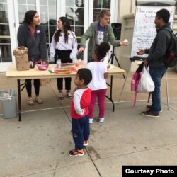 Students take part in residence life programming at Kansas State University in Manhattan, Kansas.