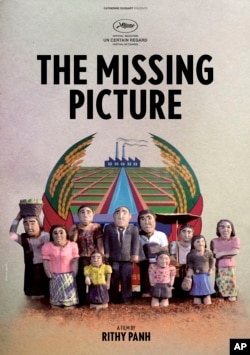 An undated photo released by Bophana Center shows a poster of "The Missing Picture" directed by Cambodian film director Rithy Panh.