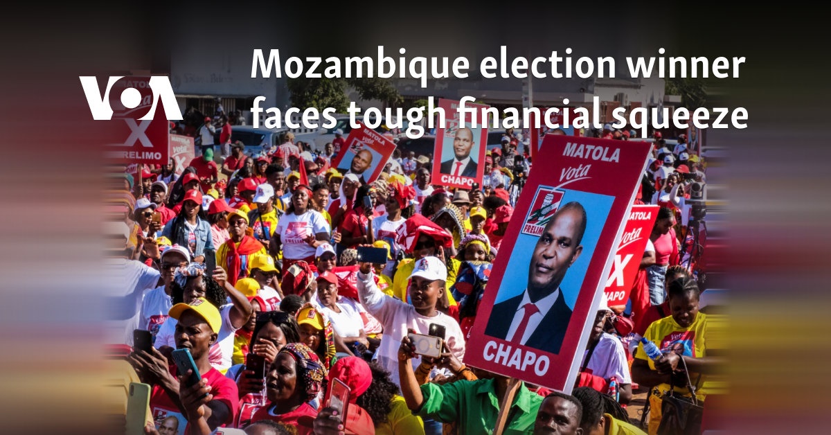 Mozambique election winner faces tough financial squeeze