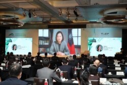 台湾总统蔡英文10月8日以视讯方式在“2020年玉山论坛: 亚洲创新与进步对话”上致词。（图片来源：财团法人台湾亚洲交流基金会）