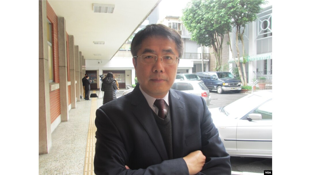 台灣綠營民進黨立委黃偉哲（美國之音張永泰拍攝）