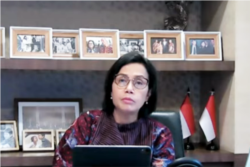 Menteri Keuangan RI Sri Mulyani Indrawati. (Foto: VOA)