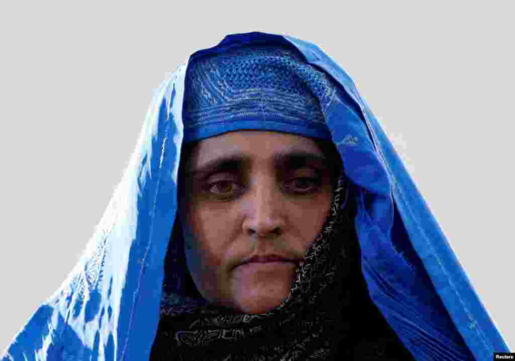 شربت گل، دختر چشم سبز که سه دهه پیش انتشار عکس او در نشریه نشنال جئوگرافیک توجه ها را به خود جلب کرده بود بعد از آزادی از زندان با اشرف غنی‌ رئیس جمهور افغانستان دیدار کرد.