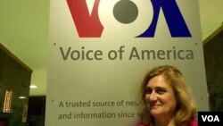 Ana Guedes, directora do Serviço em Português da Voz da América. Dezembro, 18, 2014. VOA, Washington DC