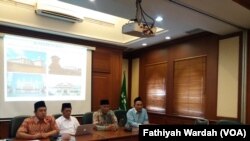 Rumah Kebangsaan dan Dewan Pengawas P3M (Perhimpunan Pengembangan Pesantren dan Masyarakat) merilis hasil surveinya tentang radikalisme di masjid di kantor PBNU, Minggu (8/7).
