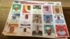 La liste des candidats à la présidentielle, dans un bureau de vote de Niamey, le dimanche 21 février 2016. (VOA/Nicolas Pinault)