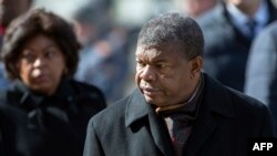 Président Joao Lourenço ya Angola na mobembo na ye na Moscou, Russie, le 4 avril 2019.