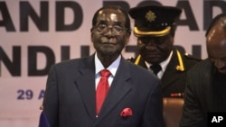 FILE - Zimbabwean President Robert Mugabe.