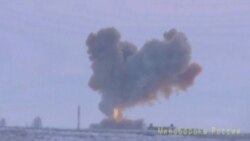 Imagen divulgada por el Ministerio de Defensa de Rusia sobre una prueba del misil Avangard.