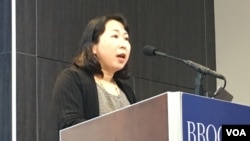 日本九州大学社会文化研究所副教授益尾知佐子(美国之音钟辰芳拍摄)