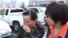 涉嫌从事间谍活动被捕的中国公民姜波的母亲接受美国之音记者采访 (美国之音常晓拍摄)