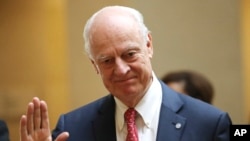 Staffan de Mistura à Genève en Suisse le 18 décembre 2018. M. de Mistura est le envoyé spécial des Nations unies pour le Sahara occidental.