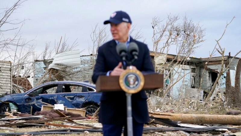 Biden dans le Kentucky, frappé par des tempêtes dévastatrices