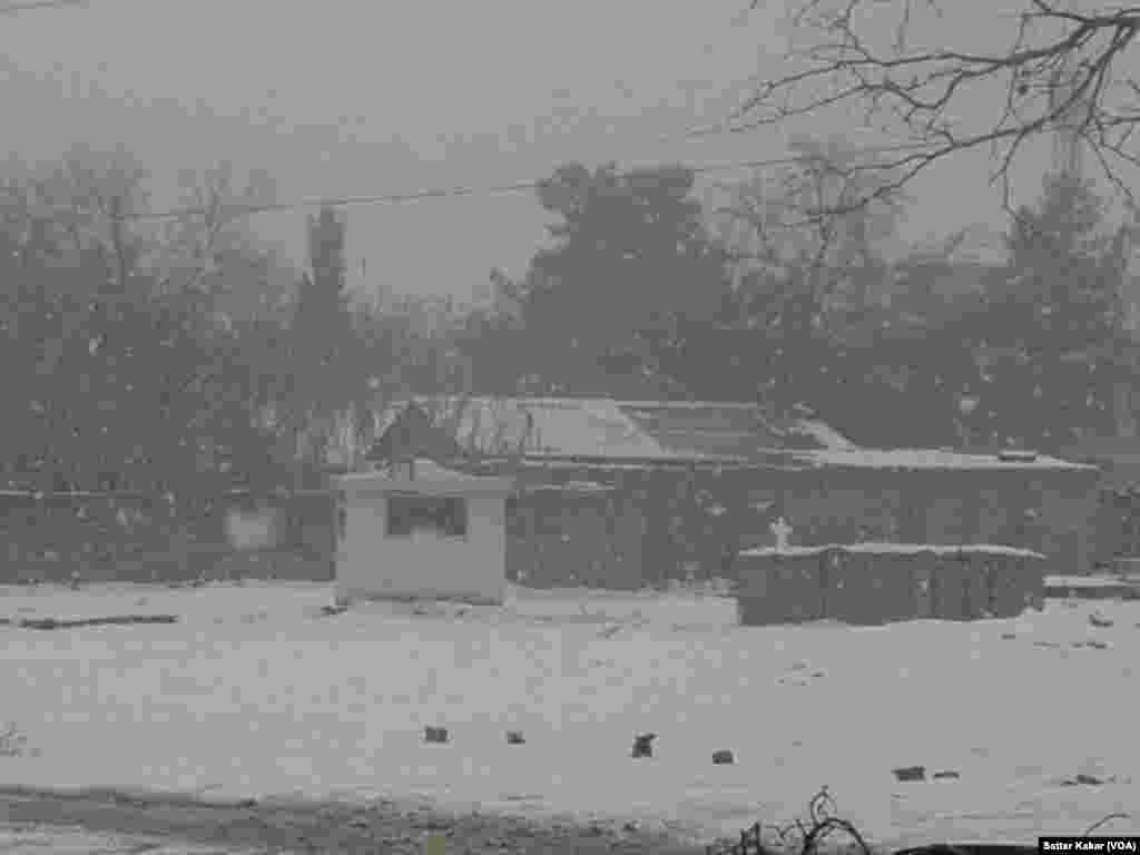 برفباری کا ایک منظر۔