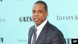 FILE - Jay-Z attends "The Great Gatsby" world premiere at Avery Fisher Hall in New York, May 1, 2013.