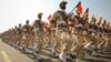 Pasukan Pengawal Revolusi Iran melakukan parade di Teheran. 
